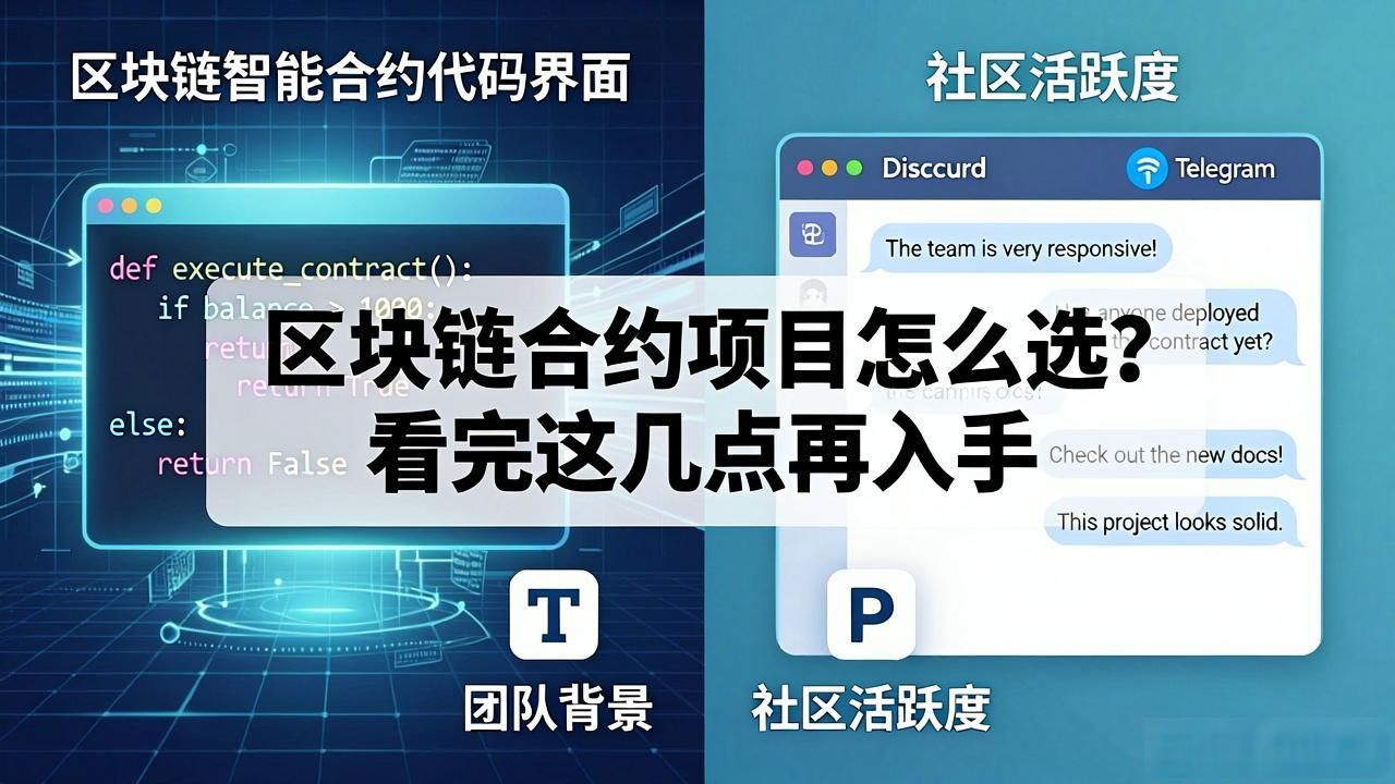 区块链合约项目_靠谱智能合约项目判断标准_区块链合约项目选择要点